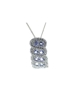 Silver Tanzanite Pendant Carats