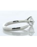 Platinum Single Stone Fancy Claw Set Diamond Ring 0.71