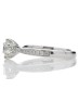 Platinum Single Stone Claw Set With Stone Set Shoulders Diamond Ring 0.82 Carats