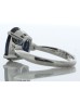 Platinum Oval Cut Sapphire And Diamond Ring (S3.63) 0.08