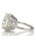 Platinum Single Stone Cushion Cut Engagement Diamond Ring 10.01 Carats