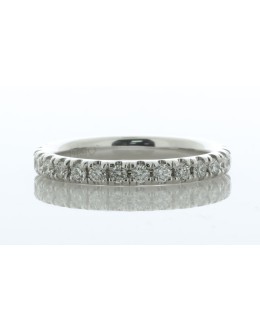 Platinum Full Eternity Diamond Ring 0.60