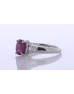 Platinum Ladies Dress Diamond And Ruby Ring (R2.47) 0.20