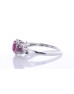 14ct White Gold Ladies Dress Diamond And Ruby Ring (R0.67) 0.15