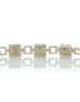 14ct Yellow Gold Full Eternity Diamond Bracelet 4.05