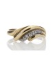 9ct Ladies Dress Diamond Ring 0.06 Carats