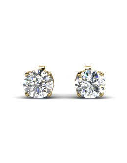 9ct Single Stone Four Claw Set Diamond Earring 0.20 Carats