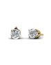 9ct Yellow Gold Single Stone Four Claw Set Diamond Earring 0.25 Carats