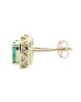 9ct Yellow Gold Other And Emerald Earring 0.20 Carats