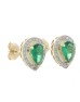 9ct Yellow Gold Other And Emerald Earring 0.20 Carats