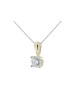 9ct Four Claw Set Diamond Pendant 0.10 Carats