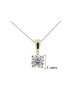 9ct Four Claw Set Diamond Pendant 0.10 Carats