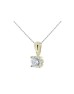 9ct Four Claw Set Diamond Pendant 0.20 Carats