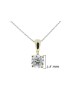 9ct Four Claw Set Diamond Pendant 0.20 Carats