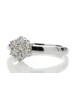 9ct White Gold Amethyst Diamond Ring 0.01 Carats