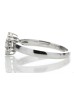 9ct White Gold Amethyst Diamond Ring 0.01 Carats