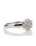 9ct White Gold Diamond Cluster Ring 0.45 Carats