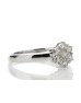9ct White Gold Amethyst Diamond Ring 0.01 Carats