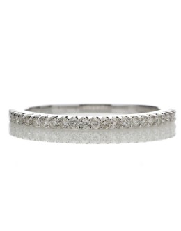 9ct White Gold Diamond Half Eternity Ring 0.25 Carats