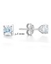 9ct White Gold Single Stone Claw Set Diamond Earring 0.40 Carats