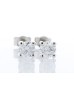 9ct White Gold Single Stone Claw Set Diamond Earring 0.50 Carats