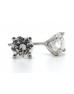 9ct White Gold Single Stone Claw Set Diamond Earring 0.50 Carats