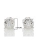 9ct White Gold Single Stone Claw Set Diamond Earring 0.10 Carats