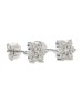 9ct White Gold  Diamond Flower Earring 0.45 Carats