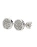 9ct White Gold Diamond Cluster Earring 0.28 Carats