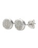 9ct White Gold Diamond Cluster Earring 0.16 Carats