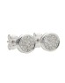 9ct White Gold Diamond Cluster Earring 0.16 Carats