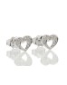 9ct White Gold Fancy Cluster Diamond Earring 0.11ct Carats
