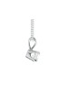 9ct White Gold Single Stone Claw Set Diamond Pendant 0.20 Carats