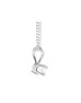 9ct White Gold Single Stone Claw Set Diamond Pendant 0.10 Carats