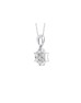 9ct White Gold Diamond Cluster Pendant 0.45 Carats