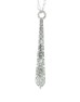 9ct White Gold Diamond Bar Pendant And 18