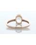 9ct Rose Gold Oval Cut Morganite and Diamond Ring (MG1.00) 0.04