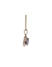 9ct Rose Gold Amethyst And Diamond Pendant 0.11 Carats