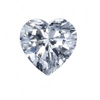 Heart Shape Diamond 0.90 Carats D SI2 GIA