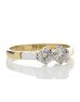 18ct Two Stone Claw Set Diamond Ring 0.75 Carats