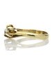 18ct Two Stone Cross Over Claw Set Diamond Ring D SI 0.47 Carats