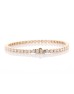 18ct Rose Gold Tennis Diamond Bracelet 5.43 Carats