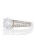 18ct White Gold Single Stone Claw Set With Stone Set Shoulders Diamond Ring (1.71) 1.92 Carats