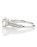 18ct White Gold Single Stone Claw Set With Stone Set Shoulders Diamond Ring (1.40) 2.07 Carats