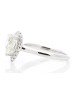 18ct White Gold Pear Cluster Claw Set Diamond Ring 1.21 Carats