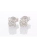 18ct White Gold Single Stone Prong Set Diamond Earring 1.01 Carats