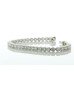 18ct White Gold Tennis Diamond Bracelet 12.42 Carats