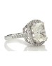 Platinum Single Stone Cushion Cut Engagement Diamond Ring 10.01 Carats