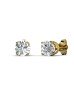 9ct Single Stone Four Claw Set Diamond Earring 0.10 Carats