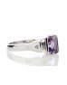 9ct White Gold Amethyst Ring (A1.00) 0.03 Carats